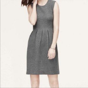 Loft Quilted Gray Dress